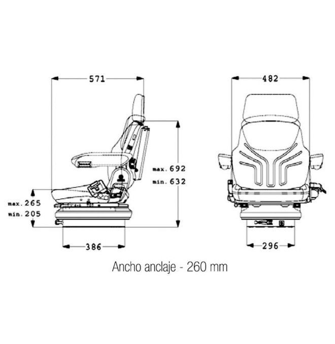 Sièges et Leurs Accessoires-grand-mère Maximo M chariot élévateur