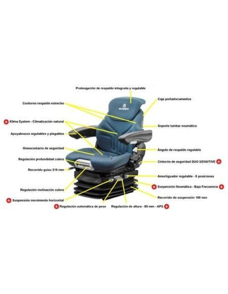Sitze und Zubehör-Asiento Grammer Primo XXL gabelstapler
