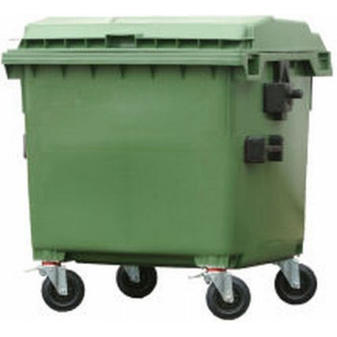Plastic and Sheet Metal Drum-800L garbage cans.