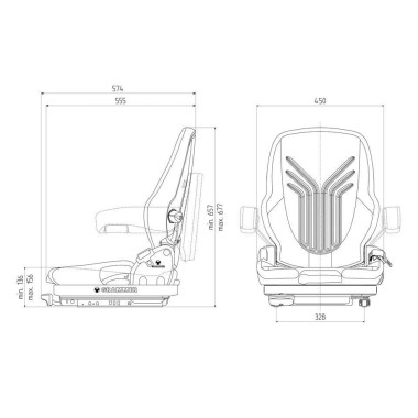 Sedili e Loro Accessori-Asiento Grammer Primo XXM carrello elevatore 2