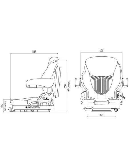 Sedili e Loro Accessori-Asiento Grammer Primo M carrello elevatore