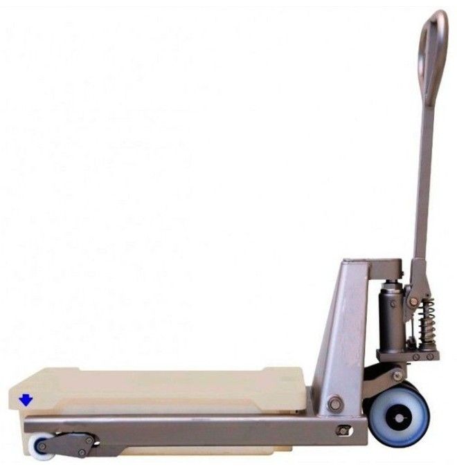 Transpalettes Spéciales--Transpalette Galvanisé 1500kg pour les boîtes de poisson