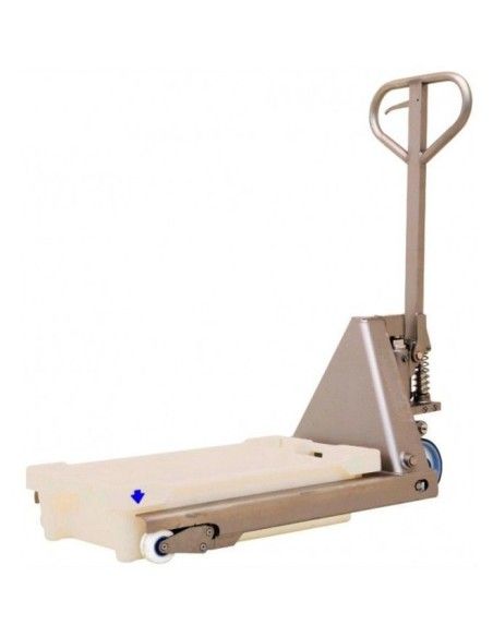 Transpalettes Spéciales--Transpalette Galvanisé 1500kg pour les boîtes de poisson