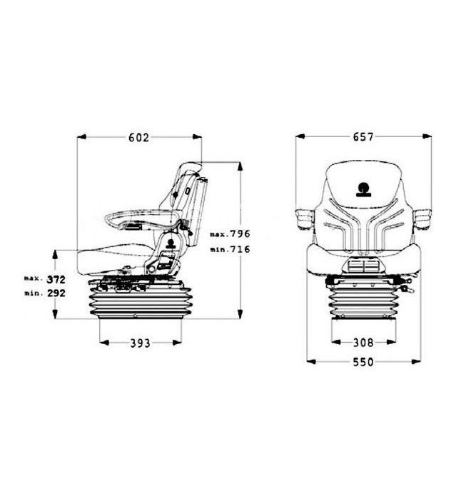 Sedili e Loro Accessori--Asiento Grammer Maximo Dinamica per macchine agricole