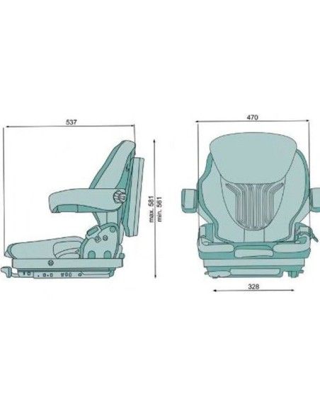 Sitze und Zubehör-- Asiento Grammer Primo XM gabelstapler