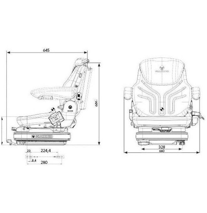 Sedili e Loro Accessori--Asiento Grammer Primo Evolution carrello elevatore
