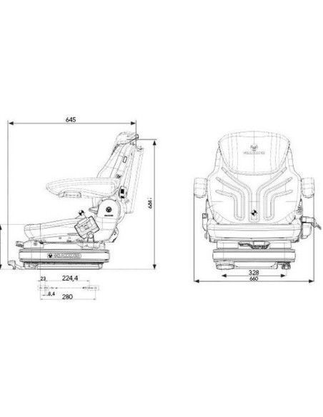 Sitze und Zubehör--Asiento Grammer Primo Evolution gabelstapler