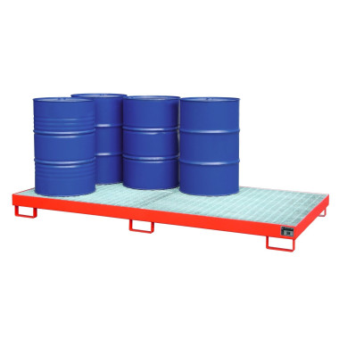 Polyethylene & metal buckets --Collective band, painted, red fire