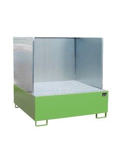 Cubetas de polietileno & metálicas--Bandeja colectora, pintada, verde Reseda