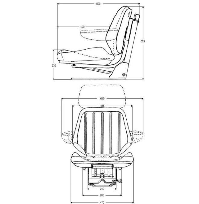 Assentos e Seus Acessórios-Grammer Seat DS44 1B para máquinas agrícolas