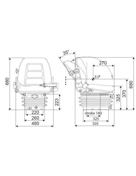 Seats and Accessories--Asiento Carretilla TS63