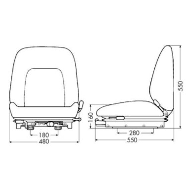 Sedili e Loro Accessori-Seat KAB 211 carrello elevatore 2