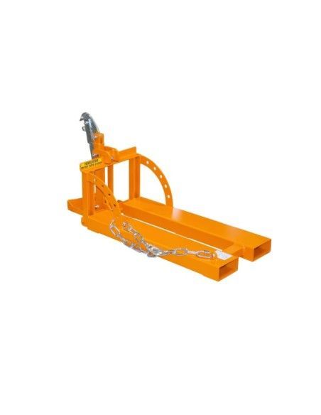 --Elevateur de fûts, peint, jaune orange