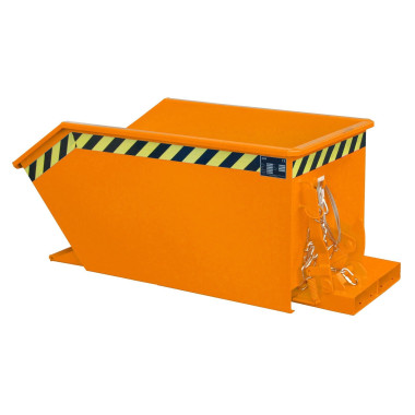 Bacs Basculants--Conteneur tilting, peint, jaune orange
