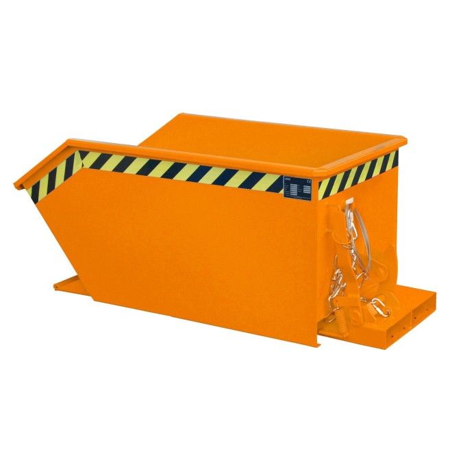Tilting Container--Container tilting, painted, Orange yellow