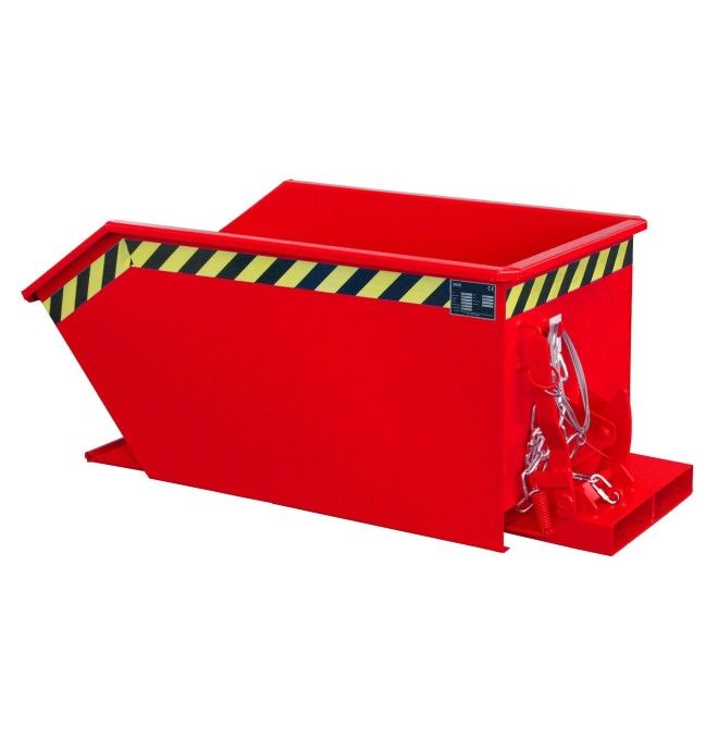Tilting Container--Container tilting, painted, Red fire