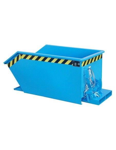 Tilting Container--Container tilting, painted, light blue