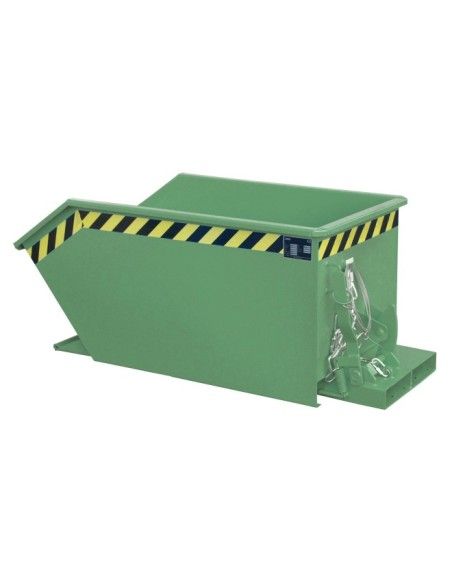 Bacs Basculants--Conteneur Basculante, peinte, verte