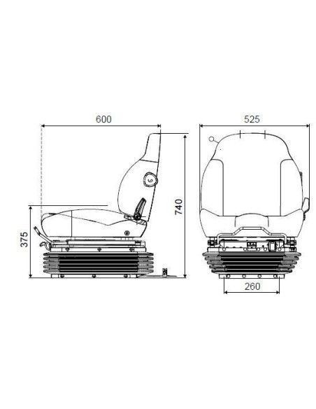Sedili e Loro Accessori-Asiento Kab 11E06 carrello elevatore