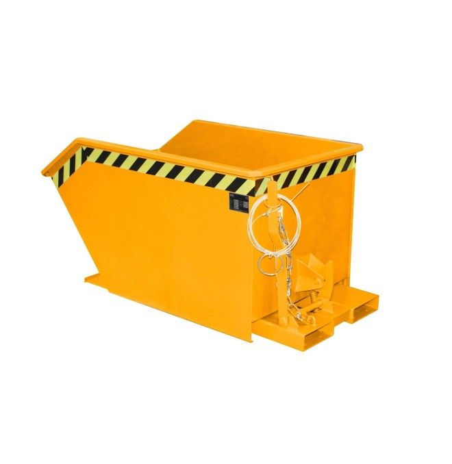 Contenitore Ribaltabile--Contenitore ribaltabile, dipinto, giallo arancio