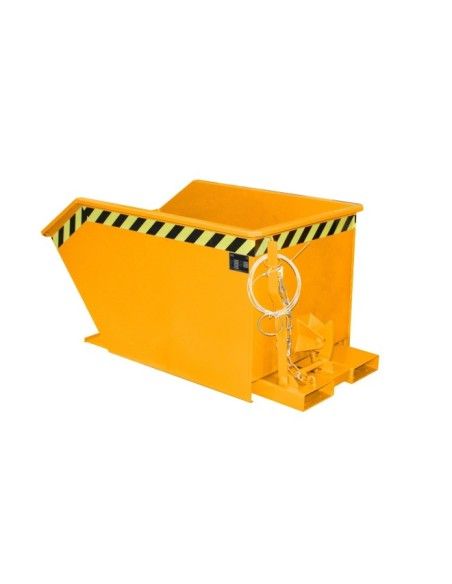 Contenedor basculante, pintado, Amarillo naranja