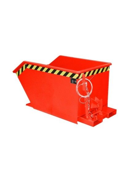 Bacs Basculants--Conteneur tilting, peint, feu rouge