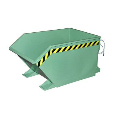 Bacs Basculants--Conteneur Basculante, peinte, verte