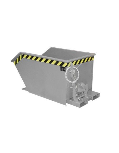 Bacs Basculants--Conteneur tilting, peint, souris grise