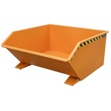 Contenitore Ribaltabile--Contenitore ribaltabile, dipinto, giallo arancio