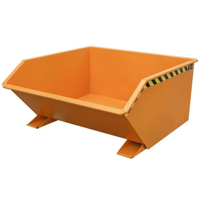 Tilting Container--Container tilting, painted, Orange yellow
