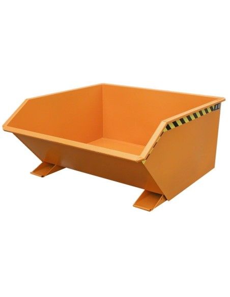 Recipiente Inclinável--Recipiente tilting, pintado, amarelo laranja