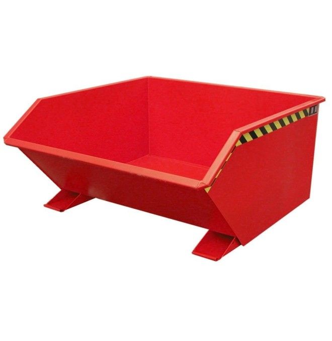 Kippbehälter--Container kippen, lackiert, rotes Feuer