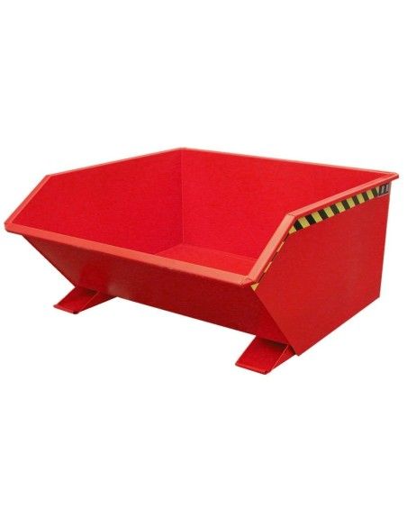 Bacs Basculants--Conteneur tilting, peint, feu rouge