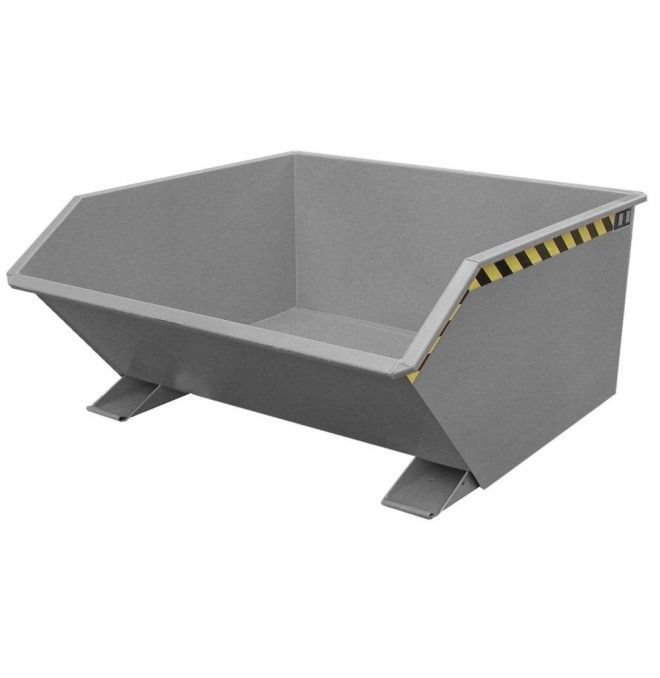 Bacs Basculants--Conteneur tilting, peint, souris grise