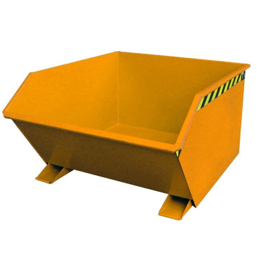 Bacs Basculants--Conteneur tilting, peint, jaune orange