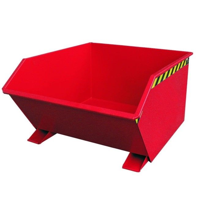 Kippbehälter--Container kippen, lackiert, rotes Feuer