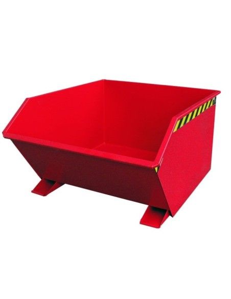 Recipiente Inclinável--Recipiente tilting, pintado, fogo vermelho