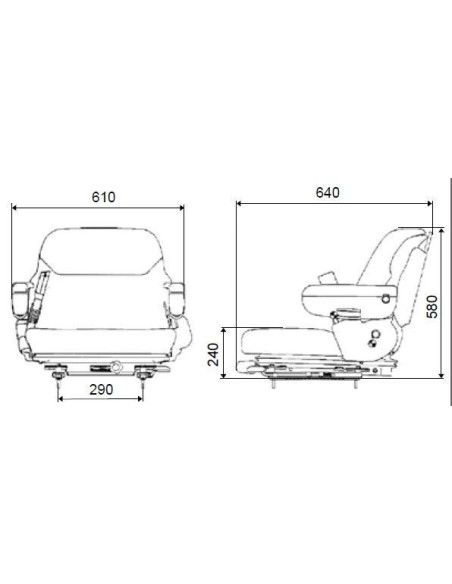 Sièges et Leurs Accessoires--Sears Seas 1500 pour construction