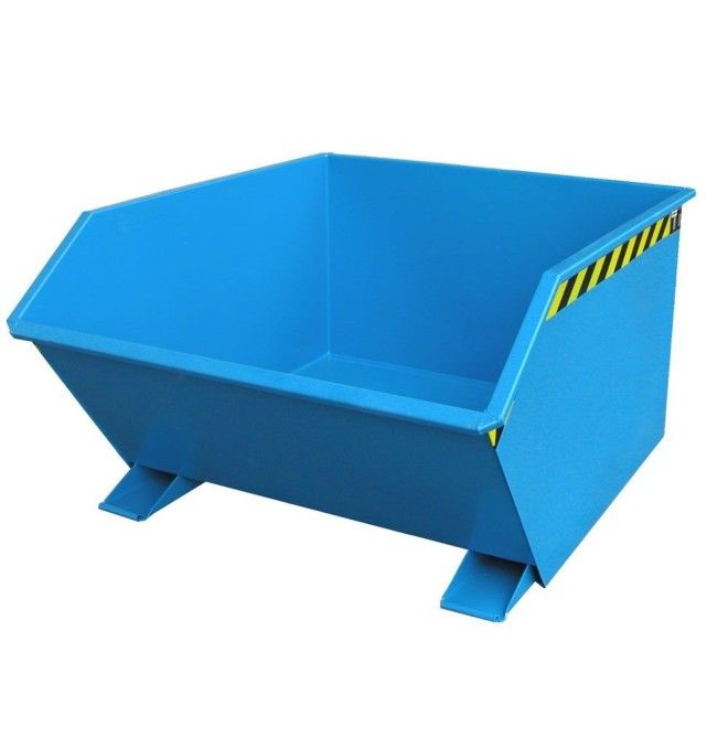 Tilting Container--Container tilting, painted, light blue
