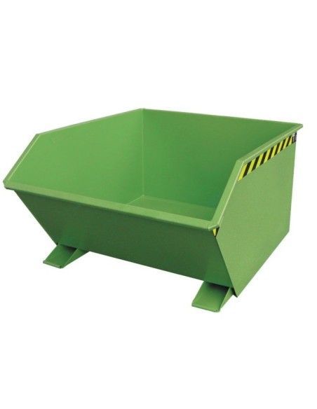 Kippbehälter--Container kippen, lackiert, grün seide