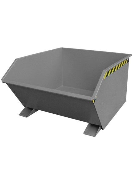 Kippbehälter--Container kippen, lackiert, graue maus