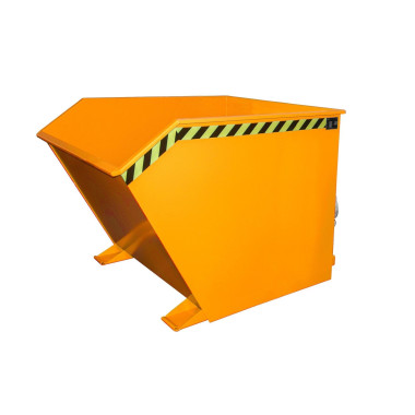 Contenedor basculante, pintado, Amarillo naranja