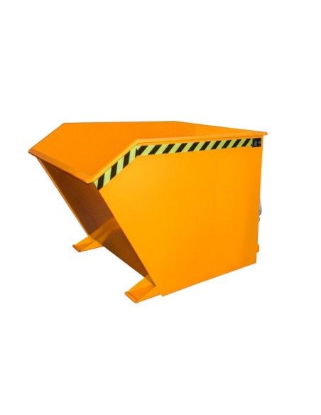 Recipiente Inclinável--Recipiente tilting, pintado, amarelo laranja