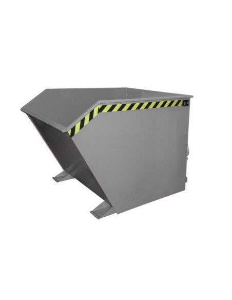 Kippbehälter--Container kippen, lackiert, graue maus