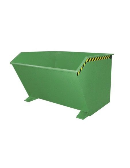 Kippbehälter--Container kippen, lackiert, grün seide