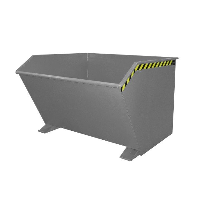 Tilting Container--Container tilting, painted, gray mouse
