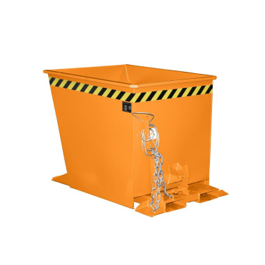 Tilting Container--Container tilting, painted, Orange yellow