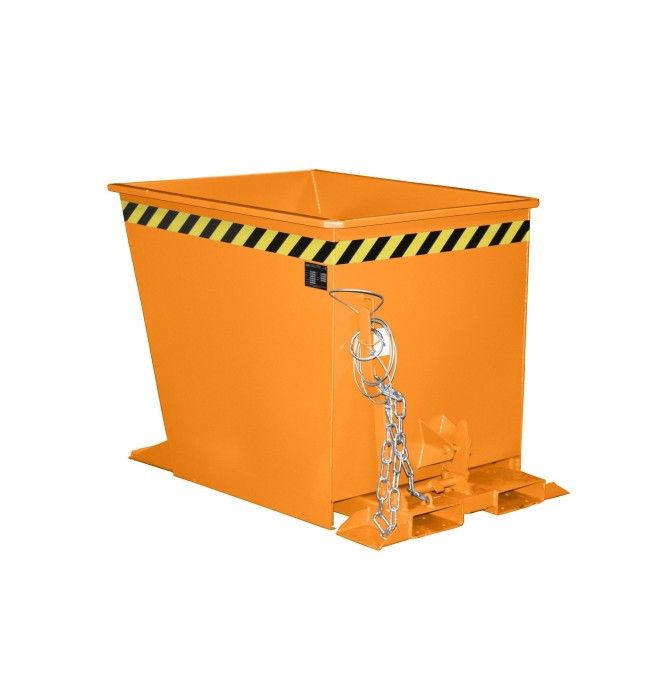 Contenitore Ribaltabile--Contenitore ribaltabile, dipinto, giallo arancio