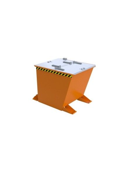 Kippbehälter--Container kippen, lackiert, orange gelb