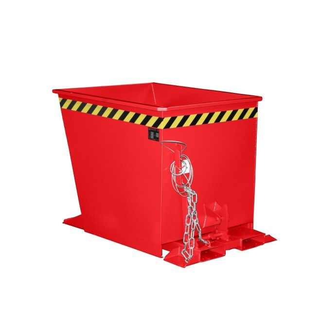 Bacs Basculants--Conteneur tilting, peint, feu rouge